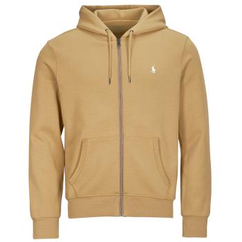 Polo Ralph Lauren  SWEATSHIRT ZIPPE EN DOUBLE KNIT TECH  Mikiny Béžová