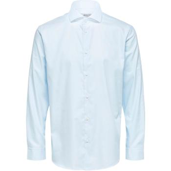 Selected  SLHSLIMETHAN SHIRT LS CUT AWAY B NOOS 16081385  Košele s dlhým rukávom Modrá