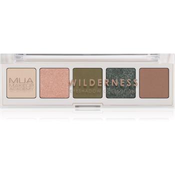 MUA Makeup Academy Professional 5 Shade Palette paletka očných tieňov odtieň Wilderness 3,8 g