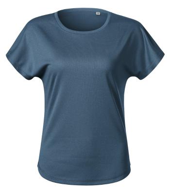 MALFINI Dámske tričko Chance - Tmavý denim melír | XS