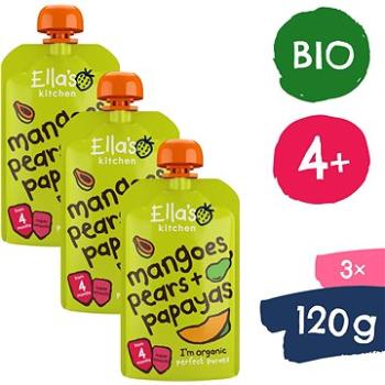 Ellas Kitchen BIO Mango, hruška a papája (3× 120 g) (8594200262808)