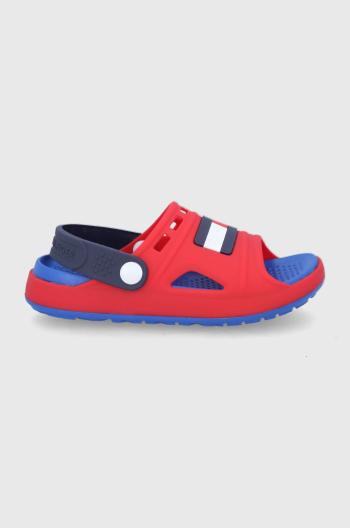 Detské sandále Tommy Hilfiger červená farba