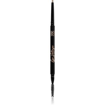 SOSU Cosmetics Eye Voltage precízna ceruzka na obočie s kefkou 2 v 1 odtieň Dark 0,1 g