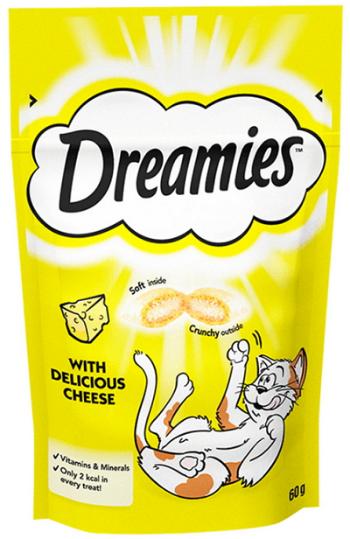 Maškrta DREAMIES pre mačky syrové vankúšiky 6x60g