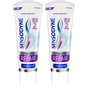 Sensodyne Clinical Repair Active White zubná pasta 2x75 ml