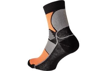 KNOXFIELD BASIC ponožky čierna/oran 45/46