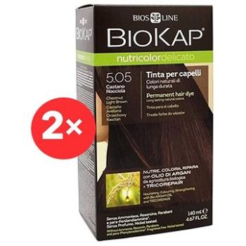 BIOKAP Nutricolor Delicato Dark Golden Blond Gentle Dye 6.30 (2× 140 ml)