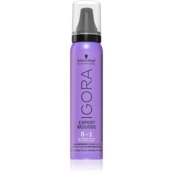 Schwarzkopf Professional IGORA Expert Mousse farbiaca pena na vlasy odtieň 8-1 Light Blonde Cendré 100 ml