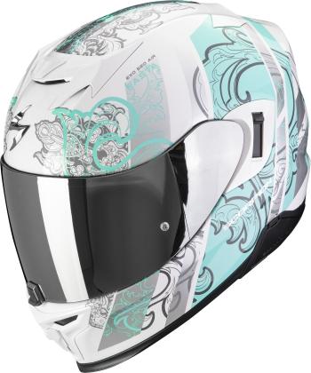 Scorpion EXO 520 EVO AIR FASTA White/Light Blue XXS Prilba