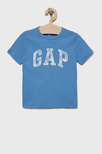 Detské bavlnené tričko GAP s potlačou