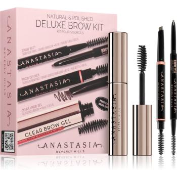 Anastasia Beverly Hills Natural & Polished Deluxe Brow Kit sada dekoratívnej kozmetiky Taupe(na obočie) odtieň