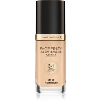 Max Factor Facefinity All Day Flawless dlhotrvajúci make-up SPF 20 odtieň 76 Warm Golden 30 ml