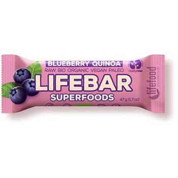 Lifefood Lifebar Superfoods RAW BIO 47 g, čučoriedka s quinoou (8594071481018)