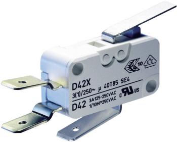 ZF mikrospínač D459-V3LD 250 V/AC 16 A 1x zap/(zap)  bez aretácie 1 ks