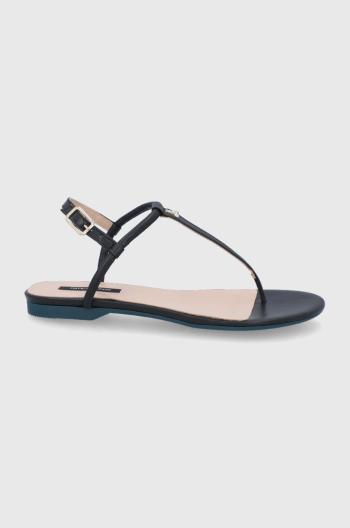 Kožené sandále Patrizia Pepe dámske, čierna farba
