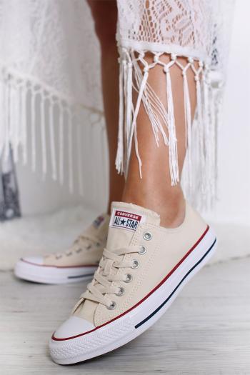 Dámske béžové nízke tenisky Chuck Taylor All Star Chuck Attack