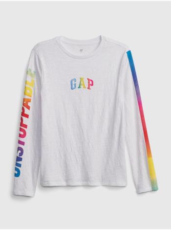 Detské tričko GAP Logo t-shirt Biela
