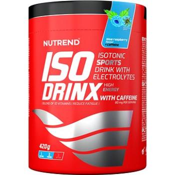 Nutrend Isodrinx with caffeine, 420 g, modrá malina (8594014865936) + ZDARMA Fľaša na vodu NUTREND