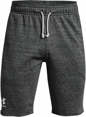 Under Armour Men's UA Rival Terry Shorts Pitch Gray Full Heather/Onyx White S Fitness nohavice