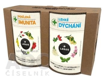 LEROS BYLINNÉ ZMESY PRE POHODOVÚ ZIMU sypaný čaj Posilnená imunita 50 g + sypaný čaj Ľahké dýchanie 50 g (100 g), 1x1 set