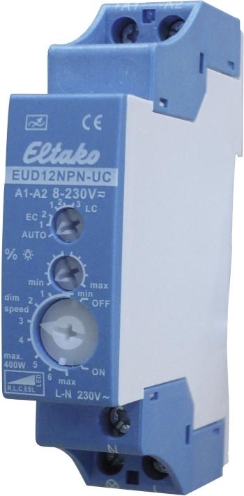 Eltako EUD12NPN-UC stmievač na DIN lištu Vhodné pre svietidlo: žiarovka, energeticky úsporná žiarovka, halogénová žiarov