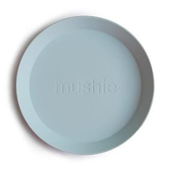 Mushie okrúhly tanier 2 ks, powder blue
