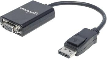 Manhattan 151962 DisplayPort / VGA adaptér [1x zástrčka DisplayPort - 1x VGA zásuvka] čierna UL certifikácia 15.00 cm