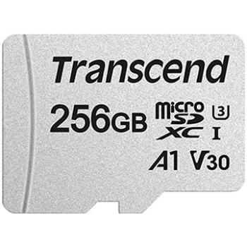 Transcend microSDXC 300S 256 GB + SD adaptér (TS256GUSD300S-A)