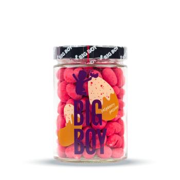 BIG BOY Raspberry passion mandle a kešu v bielej čokoláde s malinovým prachom 300 g