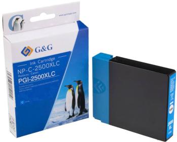 G&G Ink náhradný Canon PGI-2500XL C kompatibilná  zelenomodrá NP-C-2500XLC 1C2500C