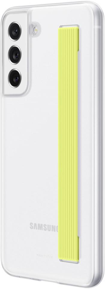 Samsung Slim Strap Cover zadný kryt na mobil Samsung Galaxy S21 FE 5G biela