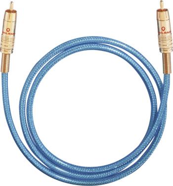 cinch digitálny prepojovací kábel Oehlbach 10701, [1x cinch zástrčka - 1x cinch zástrčka], 1.50 m, modrá