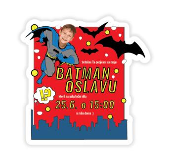 Personalizované pozvánky 6 ks - Batman