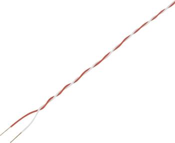 TRU COMPONENTS 1572354 spojovací drôt  2 x 0.20 mm² červená, biela 20 m
