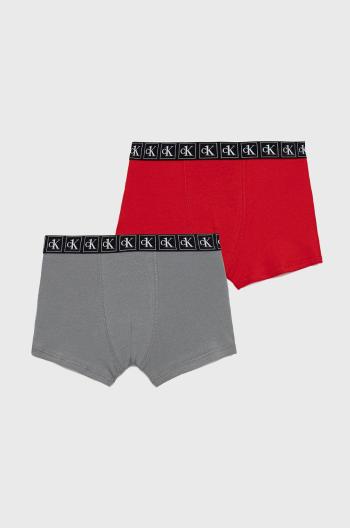 Detské boxerky Calvin Klein Underwear bordová farba