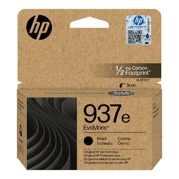 HP originál ink EvoMore 4S6W9NE, HP 937e, black, 3100str., čierna