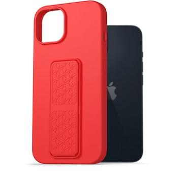 AlzaGuard Liquid Silicone Case with Stand na iPhone 14 červené (AGD-PCSS0029R)