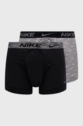 Boxerky Nike (2-pak) pánske, šedá farba