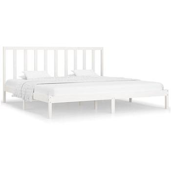 Rám postele biely masívna borovica 180 × 200 cm Super King, 3106719