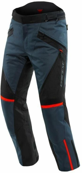 Dainese Tempest 3 D-Dry Ebony/Black/Lava Red 52 Štandard Textilné nohavice