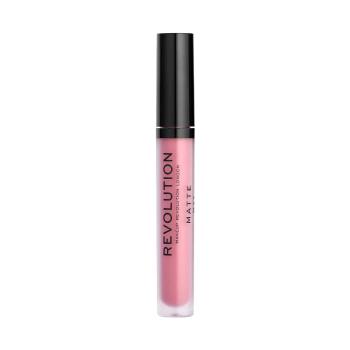 Makeup Revolution  Matte Lip Gloss  Lesky na pery Červená