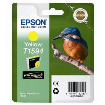 Epson originál ink C13T15944010, yellow, 17ml, Epson Stylus Photo R2000, žltá