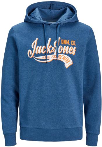 Jack&Jones Pánska mikina JJELOGO Standard Fit 12233597 Ensign Blue XXL