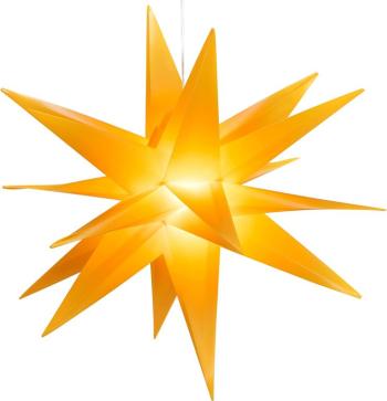 Nexos 67070 Vianočná dekorácia hviezda s časovačom - 10 LED, 35 cm, žltá
