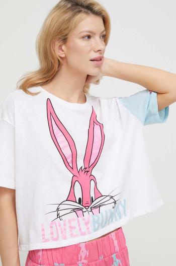 Bavlnené pyžamové tričko United Colors of Benetton x Looney Tunes bavlnené