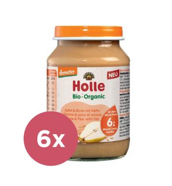 6x HOLLE Bio Hruška a špaldové vločky, 190 g - ovocný príkrm