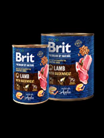 Brit Premium Dog by Nature  konz Lamb & Buckwheat 400g + Množstevná zľava 4 + 1 zadarmo