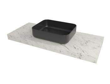 Doska pod umývadlo Naturel Dolce 123,5x8x50 cm mramor Carrara biela mat DO12050MCB