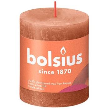 BOLSIUS rustikálna sviečka hrdzavo ružová 80 × 68 mm (8717847148902)