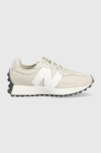 Tenisky New Balance U327EE béžová farba